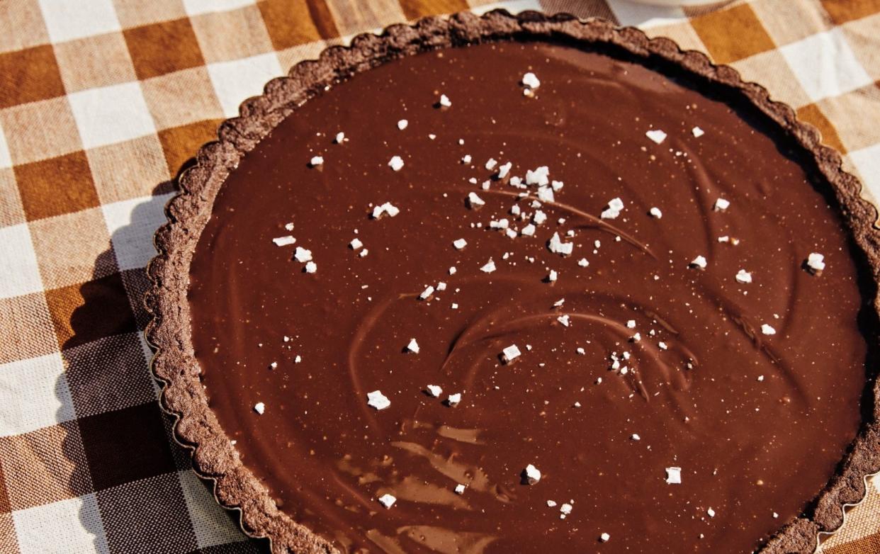 Alison Roman's perfectly tangy chocolate tart recipe