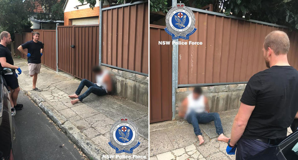 A 50-year-old man arrested this afternoon accused of breaching parole. Source: NSW Police