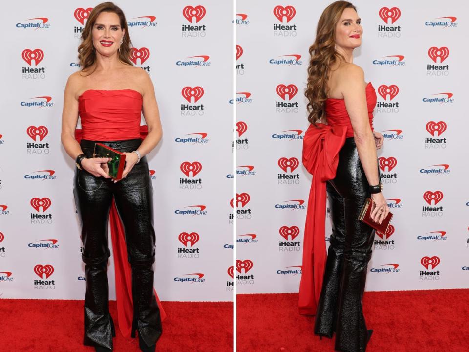 Brooke Shields at Z100's iHeartRadio Jingle Ball in New York City on December 9, 2022.