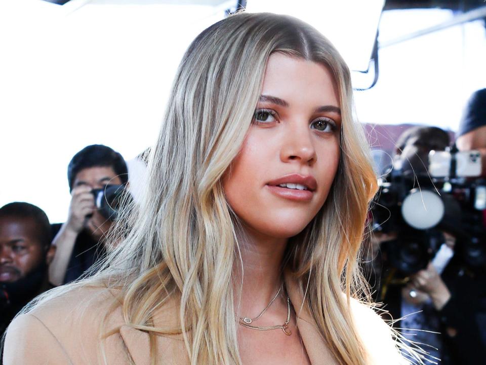 Sofia Richie at the Michael Kors fashion show at Highline Stages on September 14, 2022 in New York City.