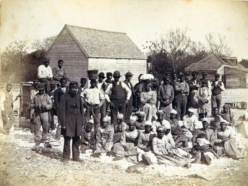 PHOTO: Slaves of Thomas F. Drayton of Magnolia Plantation, Hilton Head, S.C., 1862. (Universal History Archive/Getty Images)