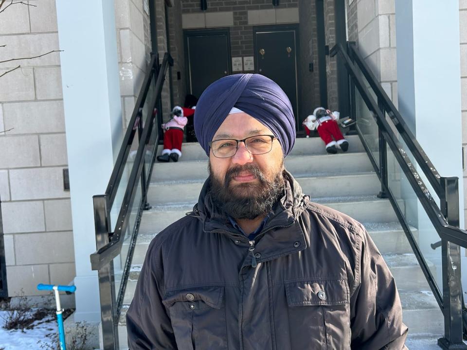 Landlord Narinder Lobana, in front of his Brampton townhouse. He learned through Openroom that his tenant, who has stopped rent, has done the same to three previous landlords in the past three years.