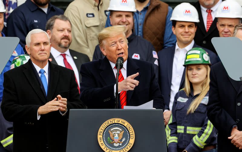 U.S. President Trump hosts signing ceremony for USMCA trade deal at the White House in Washington