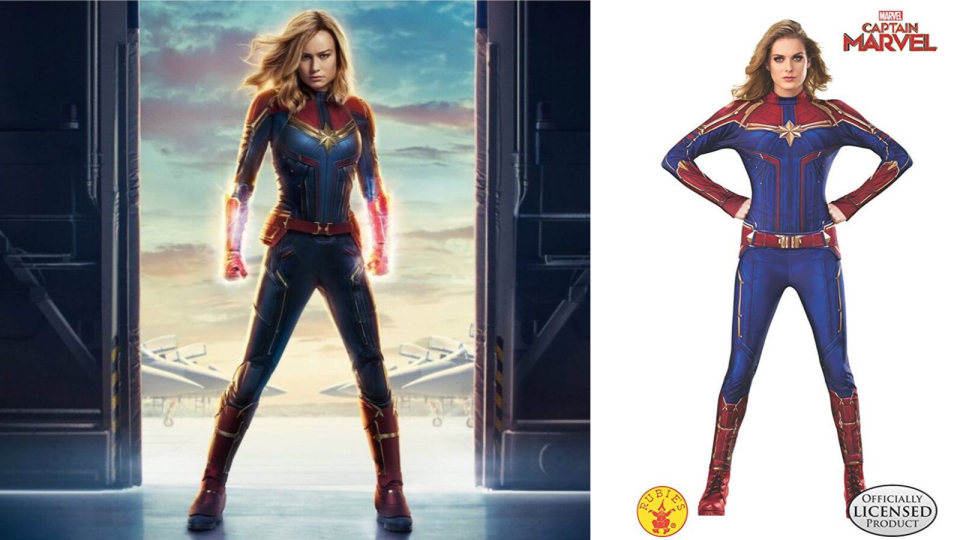 Rubies Costume Company Women's Captain Marvel Hero Suit.