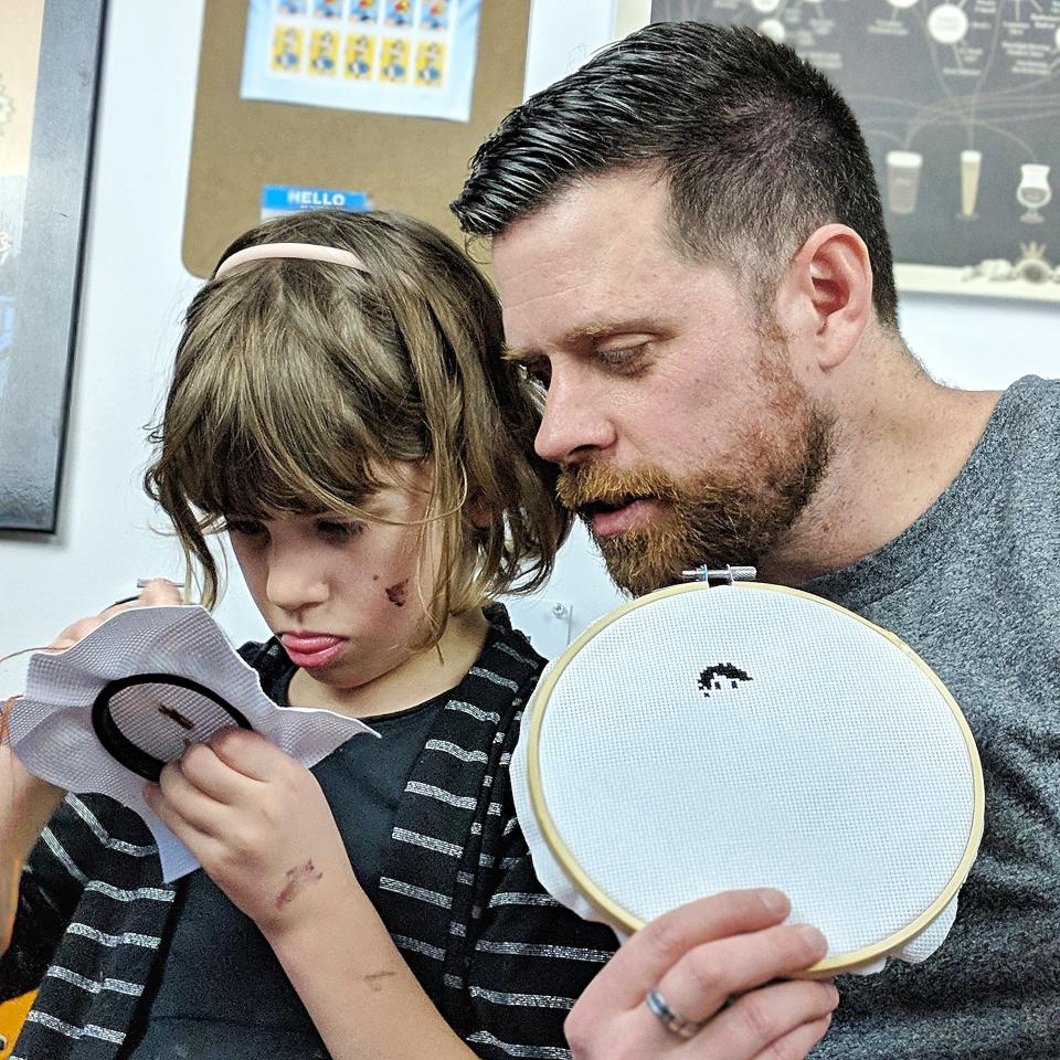 About a week after starting, both of my daughters asked if they could start their own projects with me. (Photo: Courtesy of Mike Reynolds)