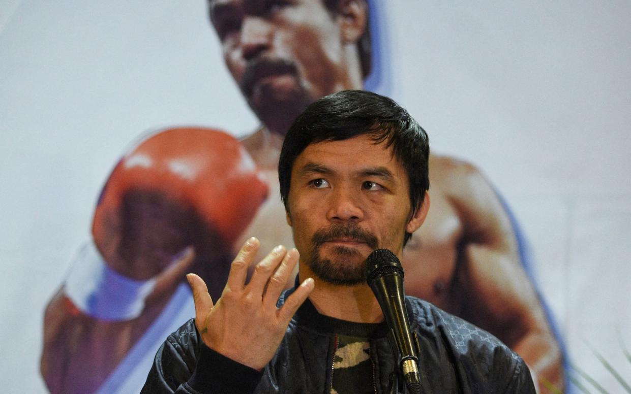 Philippines' Manny Pacquiao to run for president in 2022 - TED ALJIBE /AFP