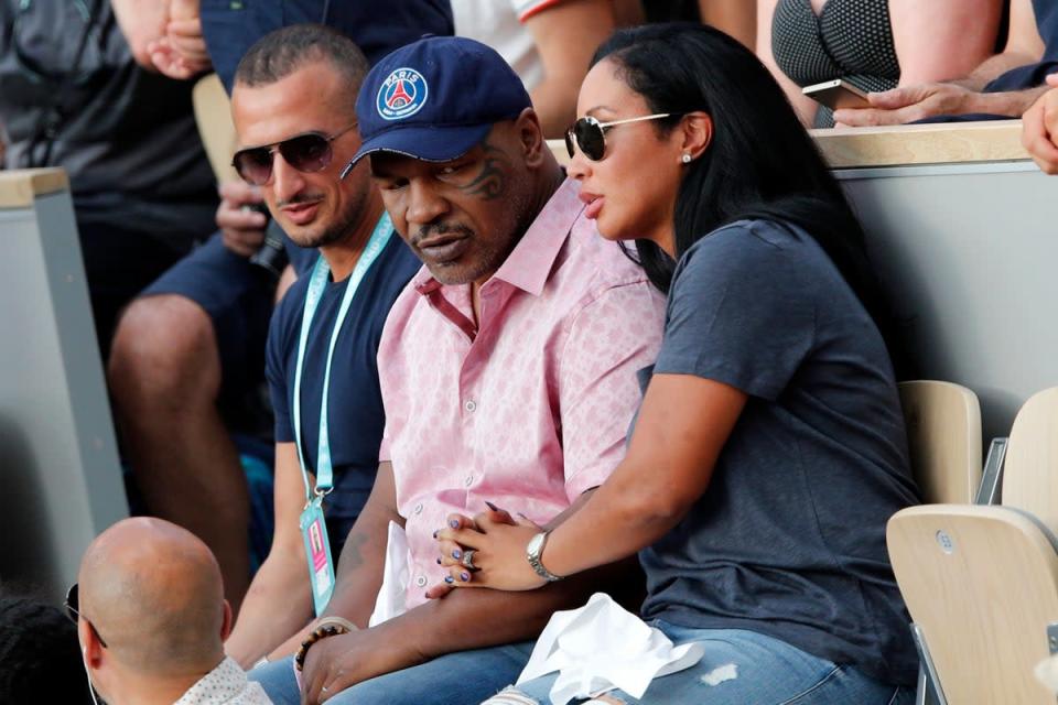 Mike Tyson en Roland Garros 2018 (AP)