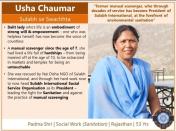 Usha Chaumar (Sulabh se Swachhta)