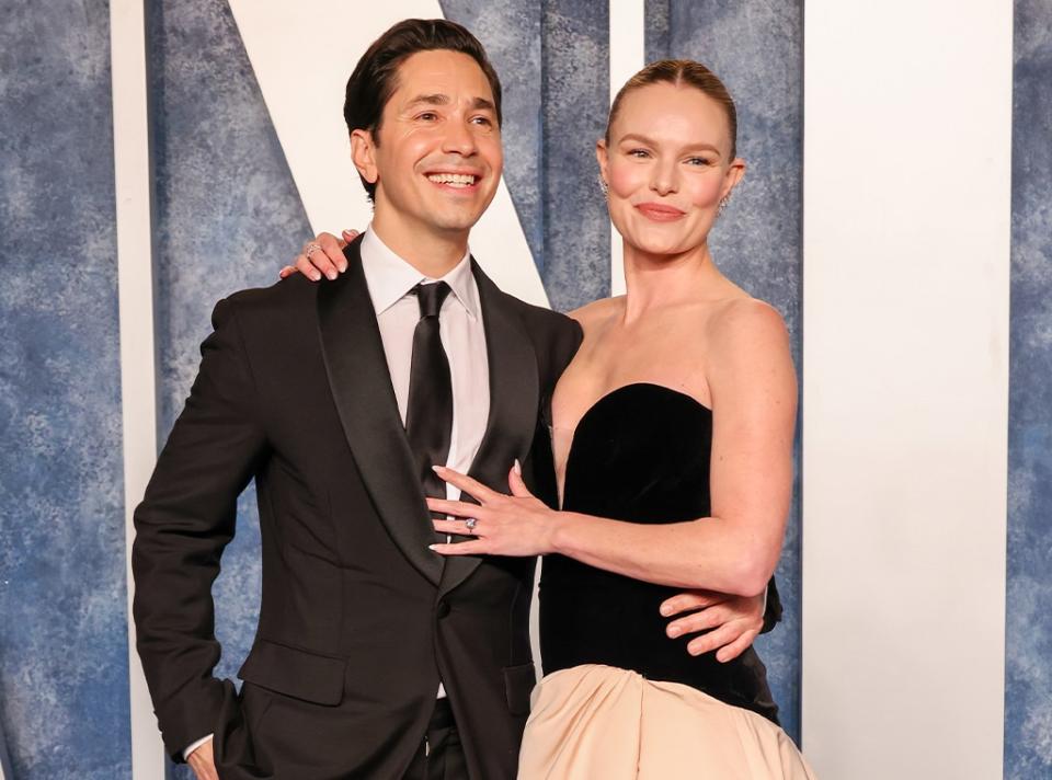 Justin Long and Kate Bosworth, 2023 Vanity Fair Oscar Party