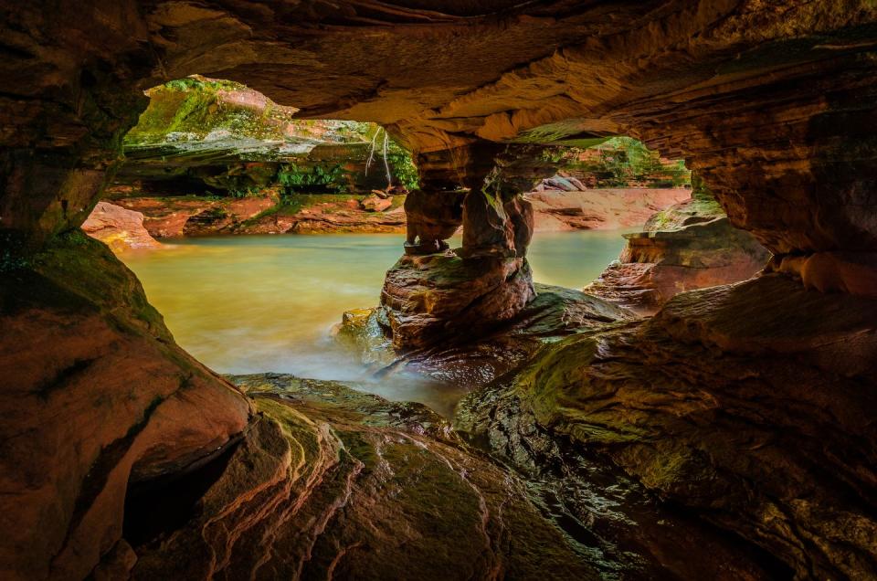 <p><a href="https://www.nps.gov/apis" rel="nofollow noopener" target="_blank" data-ylk="slk:Apostle Islands National Lakeshore;elm:context_link;itc:0;sec:content-canvas" class="link "><strong>Apostle Islands National Lakeshore</strong></a></p><p>If you thought exploring watery caves was just for tropical vacations, think again. This Northern Wisconsin park covers 21 islands in Lake Superior and is filled with all kinds of caves, including ice caves in the winter.</p>