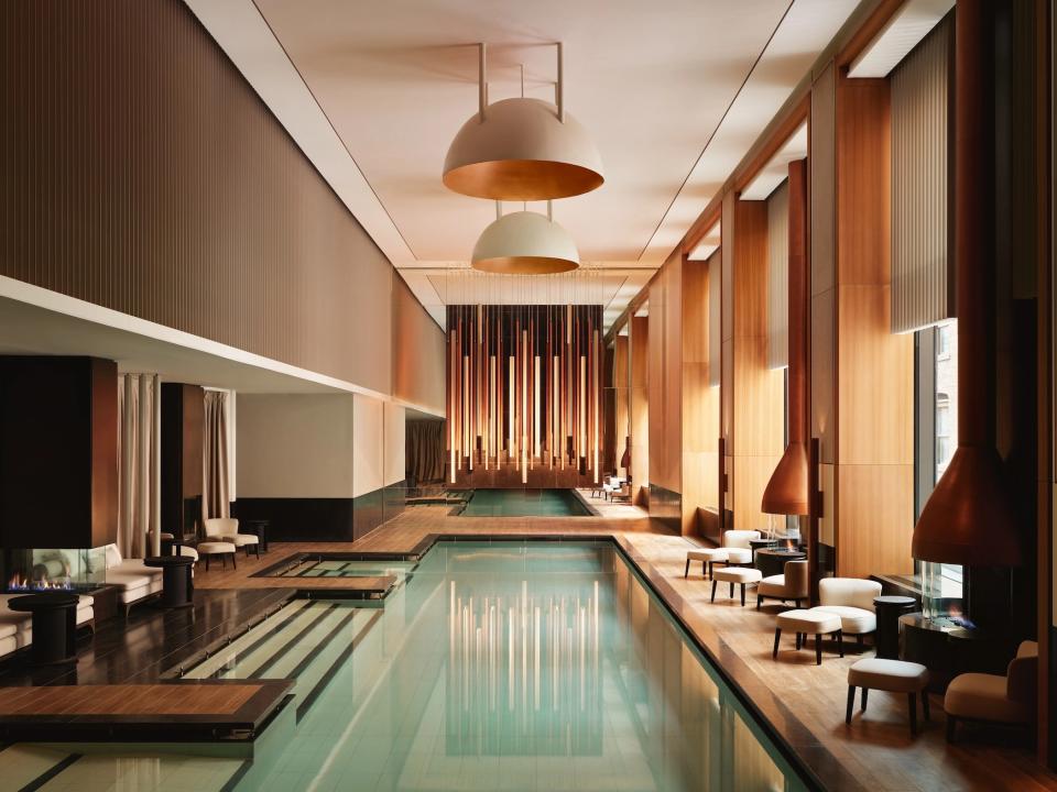 The spa at Aman New York.