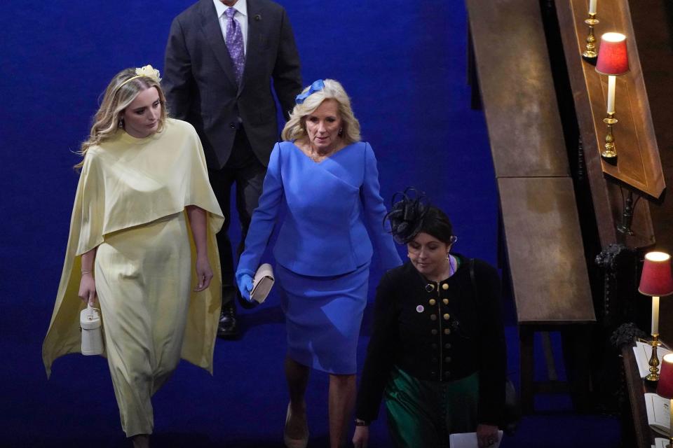 Finnegan Biden and Dr. Jill Biden attend King Charles III's coronation.