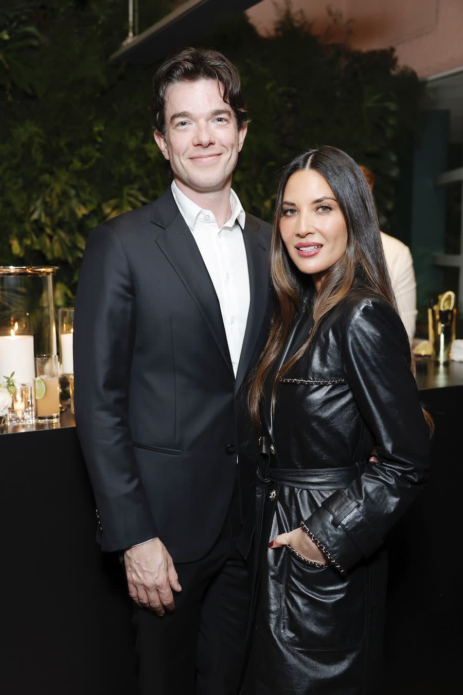 beverly hills, california march 09 l r john mulaney and olivia munn attend the chanel and charles finch annual pre oscar dinner at the polo lounge at the beverly hills hotel on march 09, 2024 in beverly hills, california photo by stefanie keenanwireimage