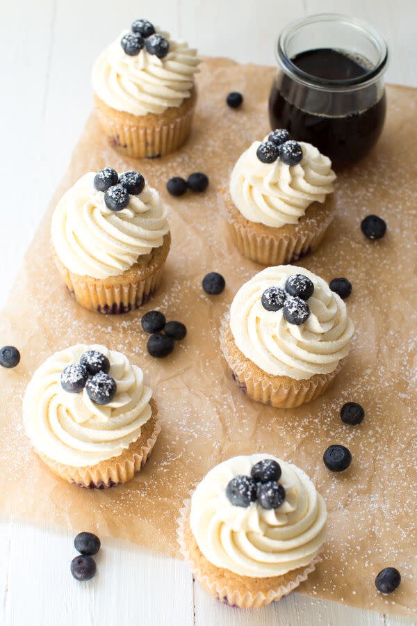 Blueberry French Toast Cupcakes