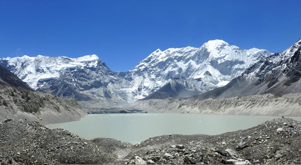 Imja Tsho is a glacial lake created after melt water began collecting at the foot of the Imja Glacier on the lower part of the glacier in the 1950s