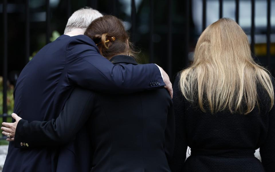 Prince Andrew consoles his daughters - Jeff J Mitchell/Getty