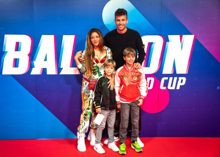  Shakira y Piqué y sus hijos