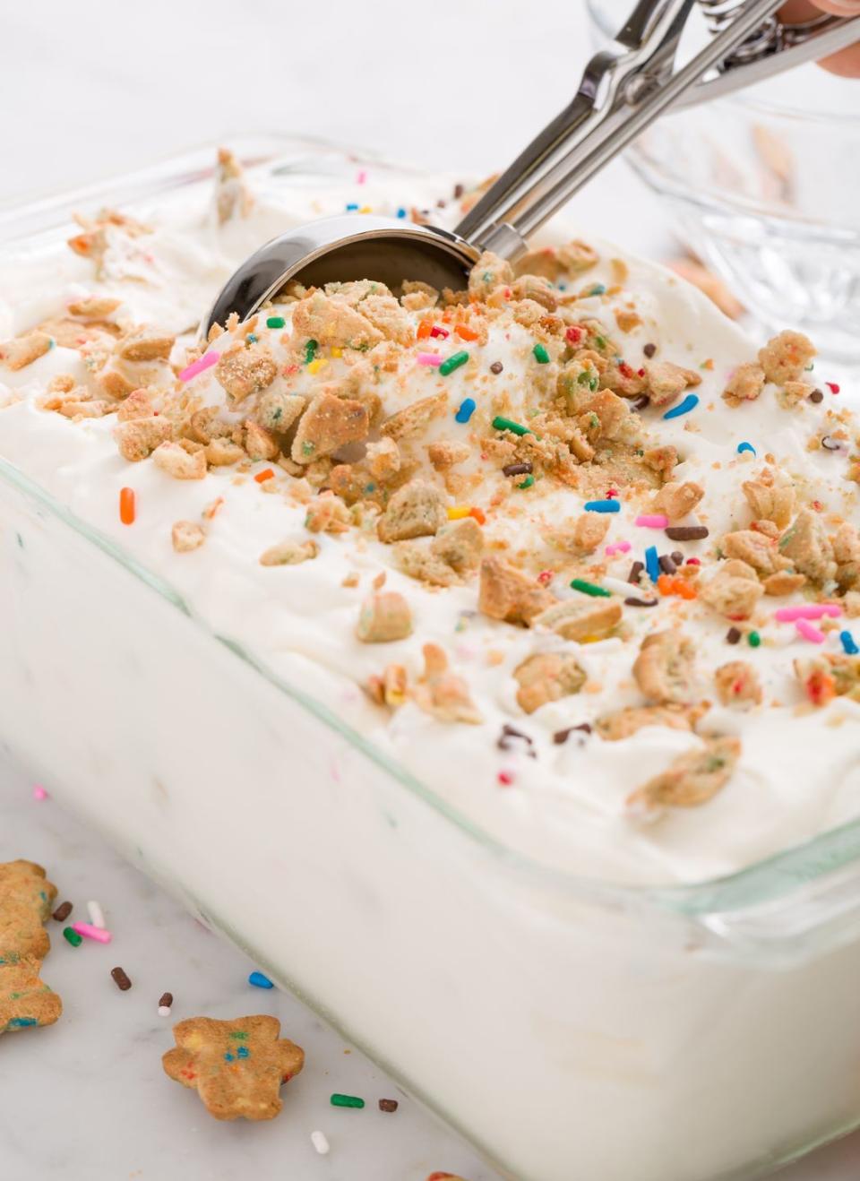 Dunkaroos No-Churn Ice Cream