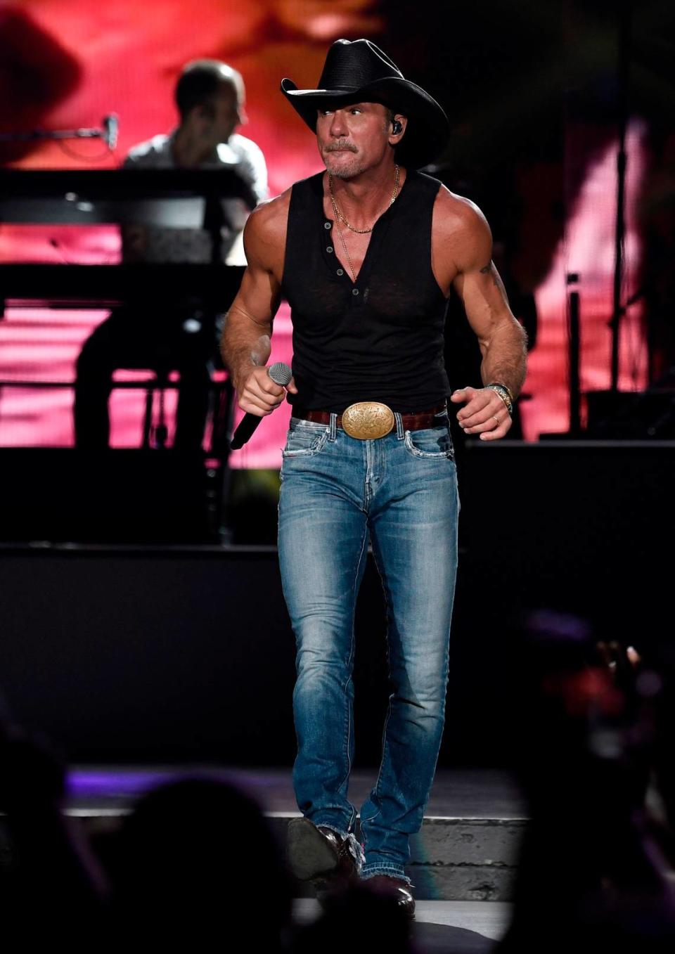 Tim McGraw brings his 2022 tour to Raleigh, N.C.’s Coastal Credit Union Music Park at Walnut Creek, Saturday night, May 21, 2022.