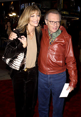 Yes, Shawn Southwick is married to Larry King at the Westwood premiere of K-Pax