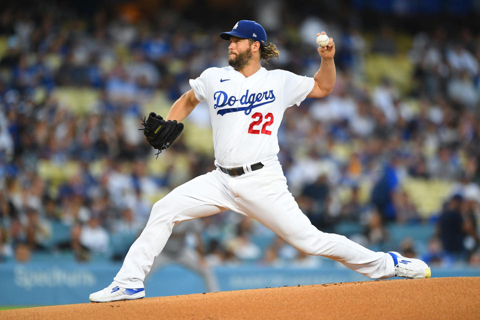 Clayton Kershaw繳出5局失1分的好投，賽後也順利收下本季第12勝（12-4）。（MLB Photo by Brian Rothmuller/Icon Sportswire via Getty Images）