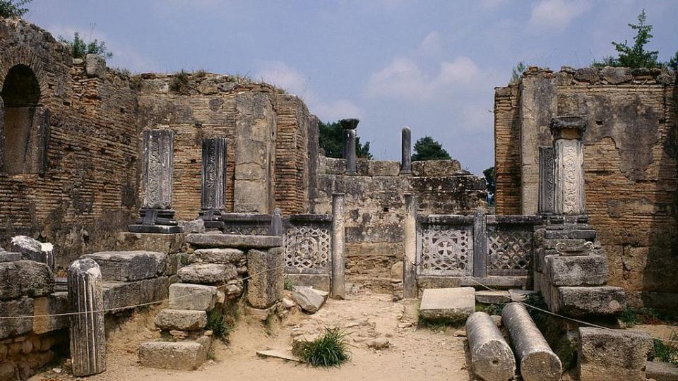 Ruinas de los baños de Cládeo, Olimpia.