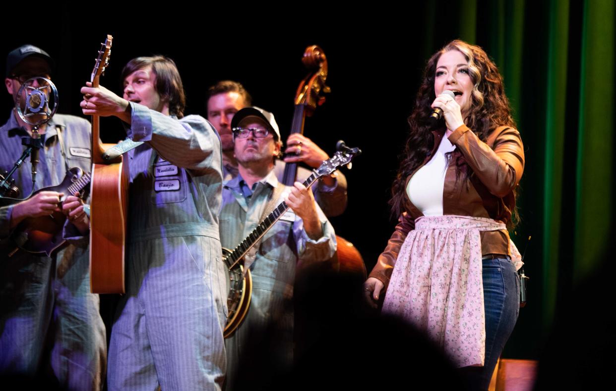 Ashley McBryde performs her Lindeville album at the Ryman Auditorium in Nashville, Tenn., Thursday, Feb. 16, 2023. 