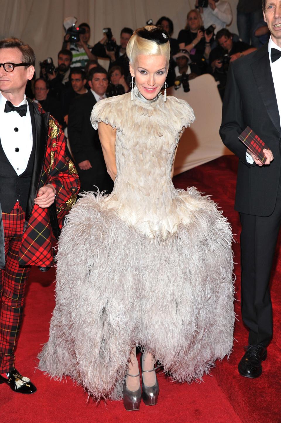 <h1 class="title">Daphne Guinness in Alexander McQueen, 2011</h1><cite class="credit">Photo: Getty Images</cite>