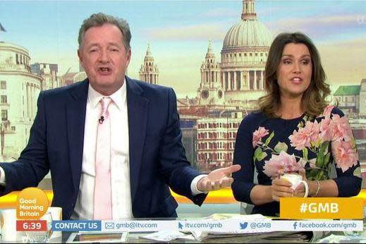 Clash: Reid challenged her co-host when he made comments about the Chinese language (Good Morning Britain/ITV)