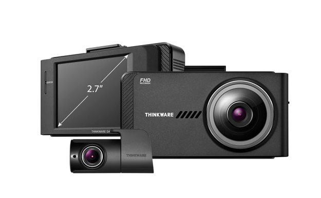 Thinkware X700 Full HD 1080p Dash Cam & Rear Camera in black