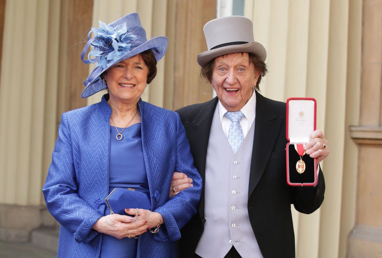 The late Sir Ken Dodd and his wife Anne. (PA)