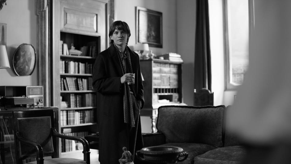 Dickie’s friend Freddie Miles (played by Eliot Sumner, child of Sting and Trudie Styler) at Ripley’s Rome apartment, which represents his newfound taste in art and antiques.
