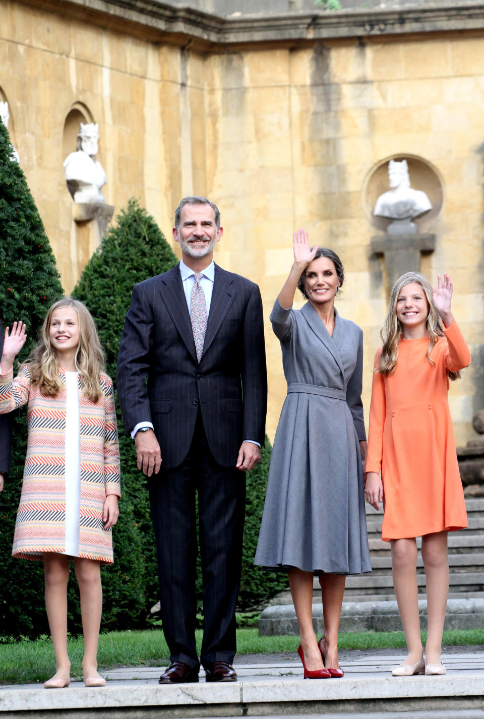 The Spanish Royal family King Felipe VI, Queen Letizia and...