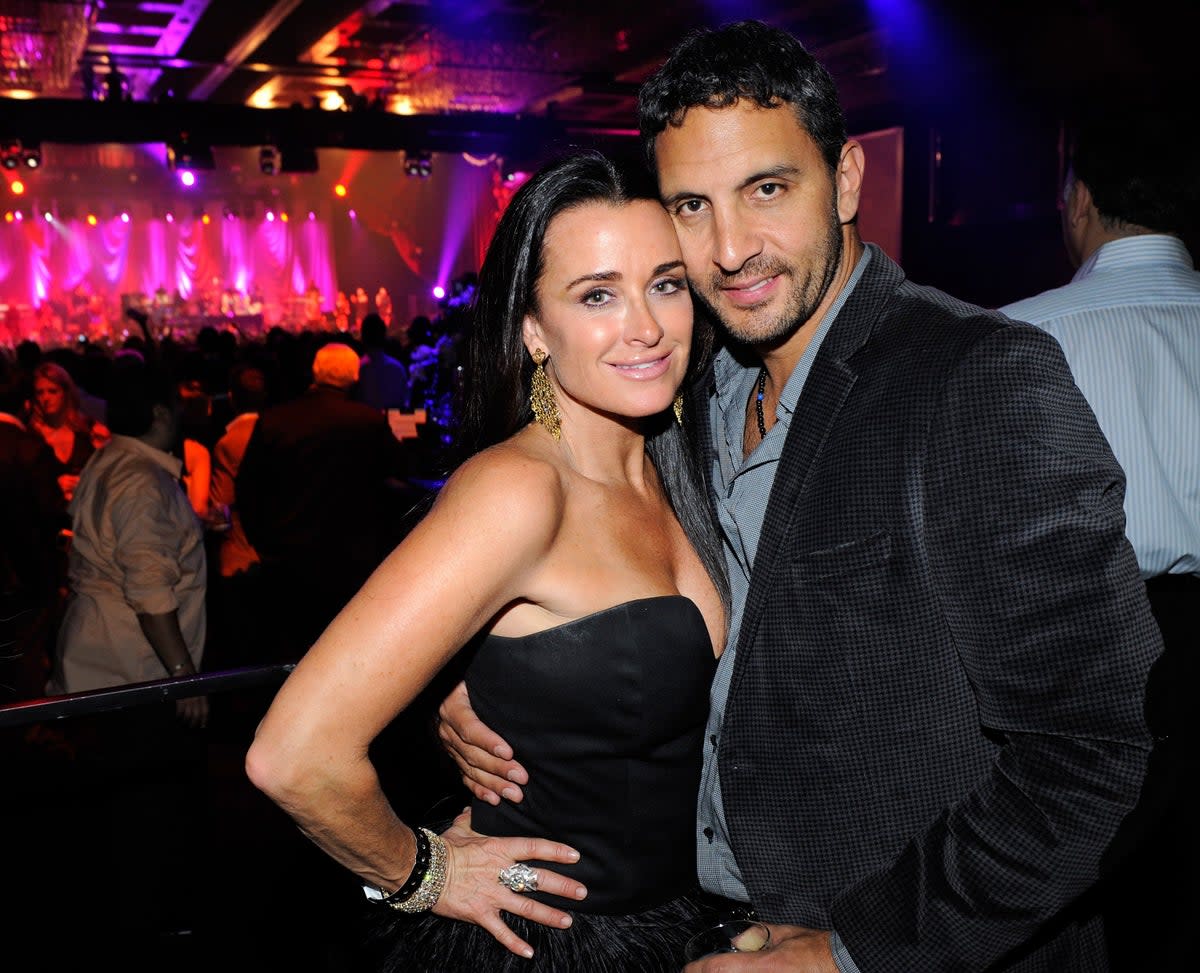Kyle Richards and her husband Mauricio Umansky attend recording artist Stevie Wonder’s concert at The Chelsea at The Cosmopolitan of Las Vegas on New Year’s Eve December 31, 2011 (Getty)