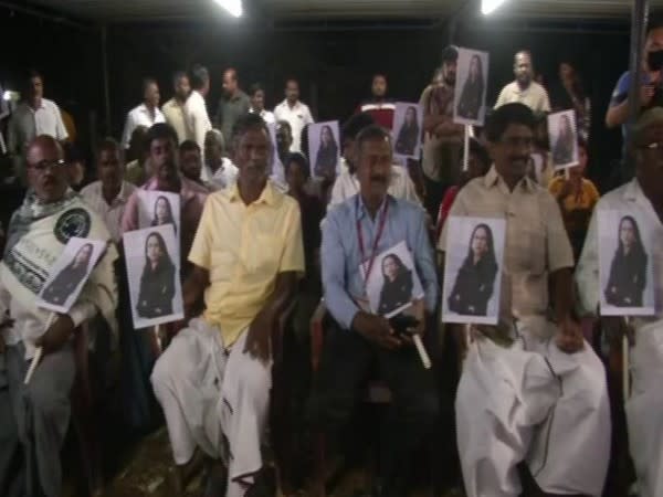 Locals in Thulasendrapuram celebrate as Kamala Harris took oath as Vice-President of America (Photo/ANI)