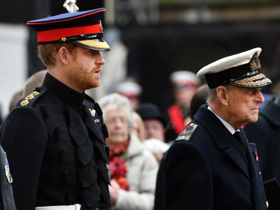 Prinz Harry (l.) und Prinz Philip im Jahr 2016 (Bild: imago images/Parsons Media)