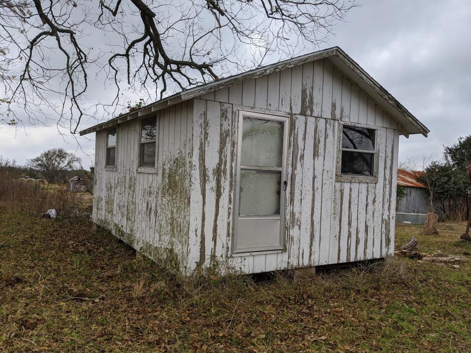 The shed's exteriors were in a bad condition