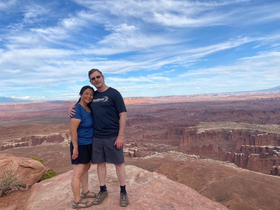 Patricia Wu-Murad and her husband Kirk Murad.