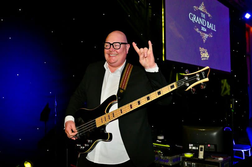 Dominic Brunt was rocking on in support of the charity -Credit:DAVE NELSON