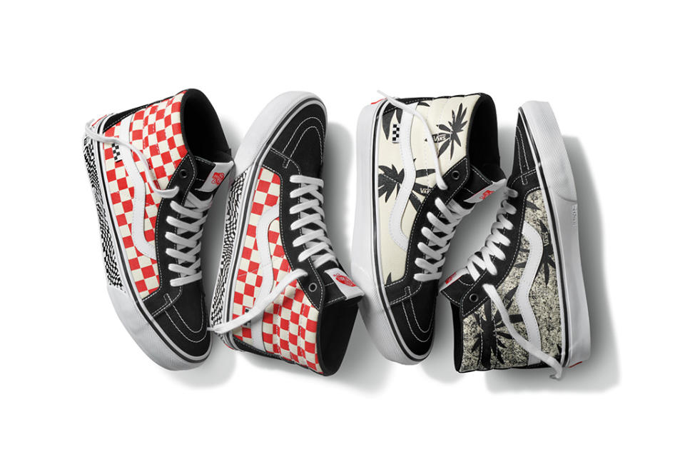 The two Sk8-Hi shoes from the Vans Grosso Forever collection. - Credit: Courtesy of Vans