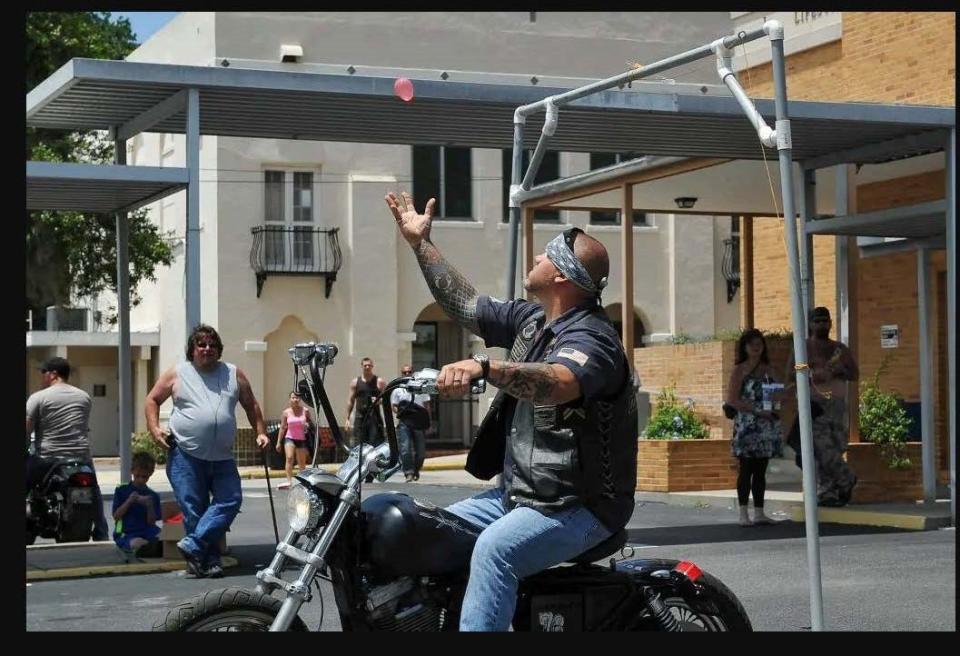 Bikefest Biker Games this Friday include a water balloon toss among other zany competitions.