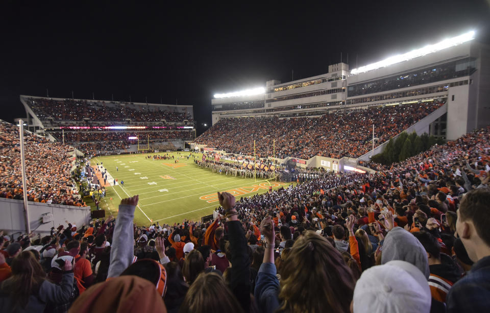 North Carolina Gov. Roy Cooper jumped into the scheduling battle between Virginia Tech and East Carolina on Thursday. (Michael Shroyer/Getty Images)