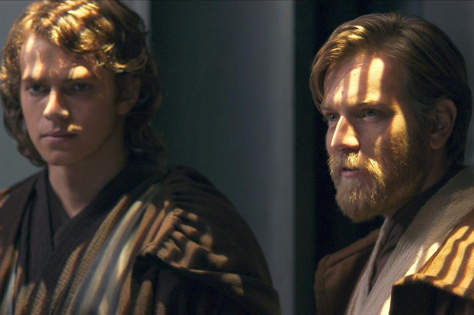 Hayden Christensen and Ewan McGregor in Revenge of the Sith