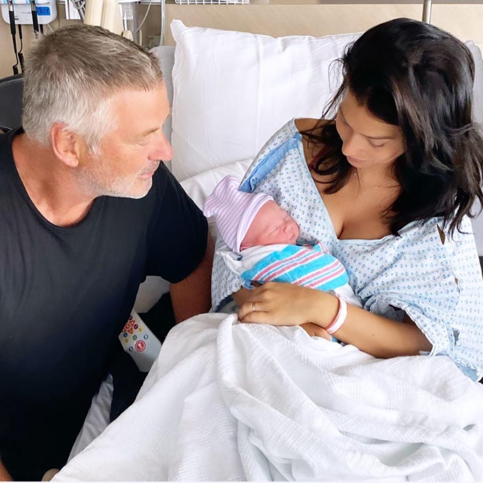 Alec and Hilaria Baldwin with their fifth baby in hospital 