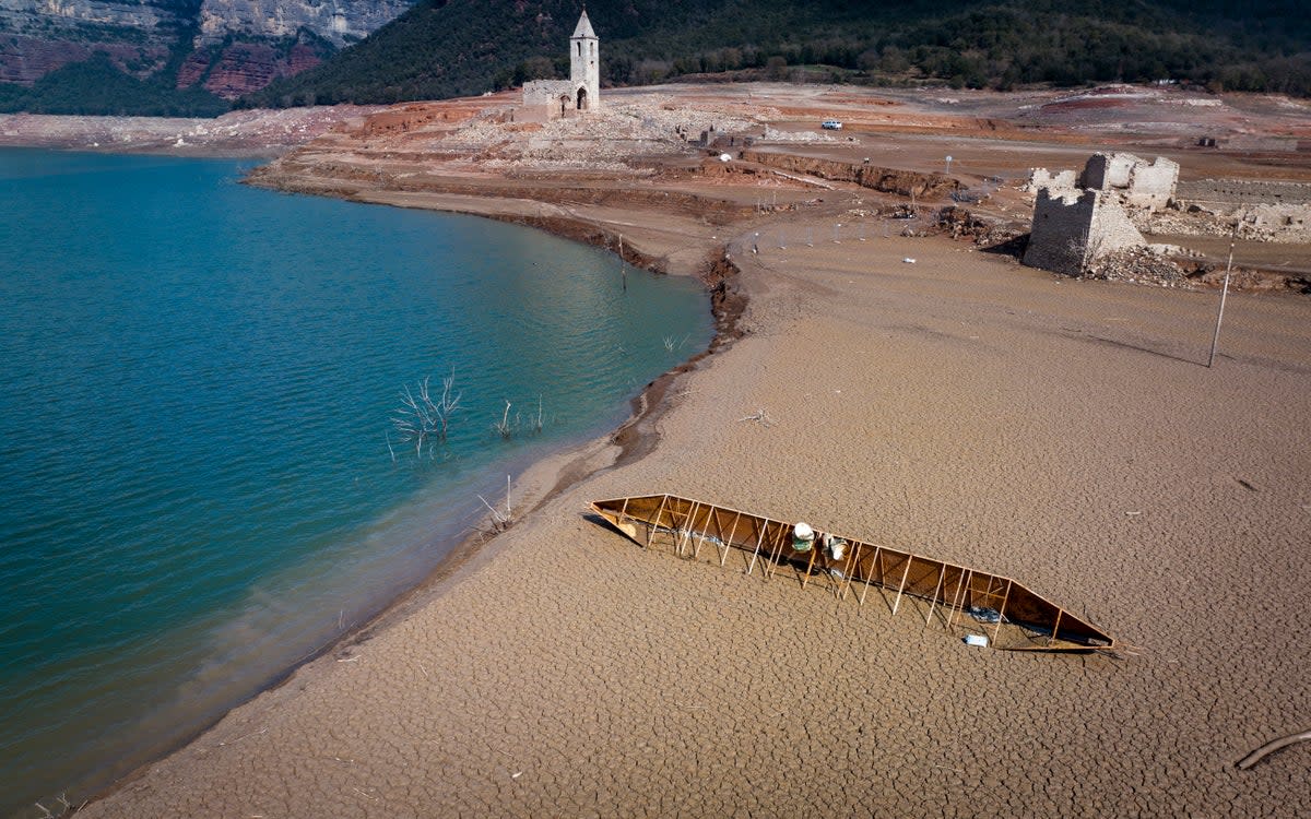 Temperatures have risen 1.3C since the 1960s when the Sau reservoir was built (Copyright 2023 The Associated Press. All rights reserved.)