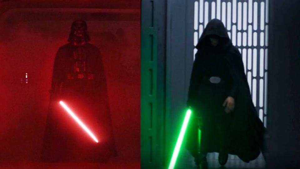 Darth Vader in Rogue One, and Like Skywalker in The Mandalorian.