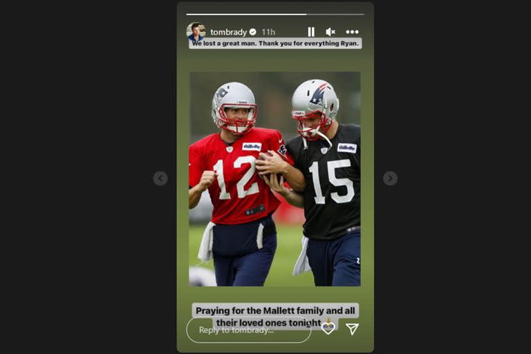 Tom Brady despide a Ryan Mallett en Instagram