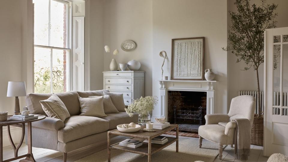 A press image of a living room by The White Company