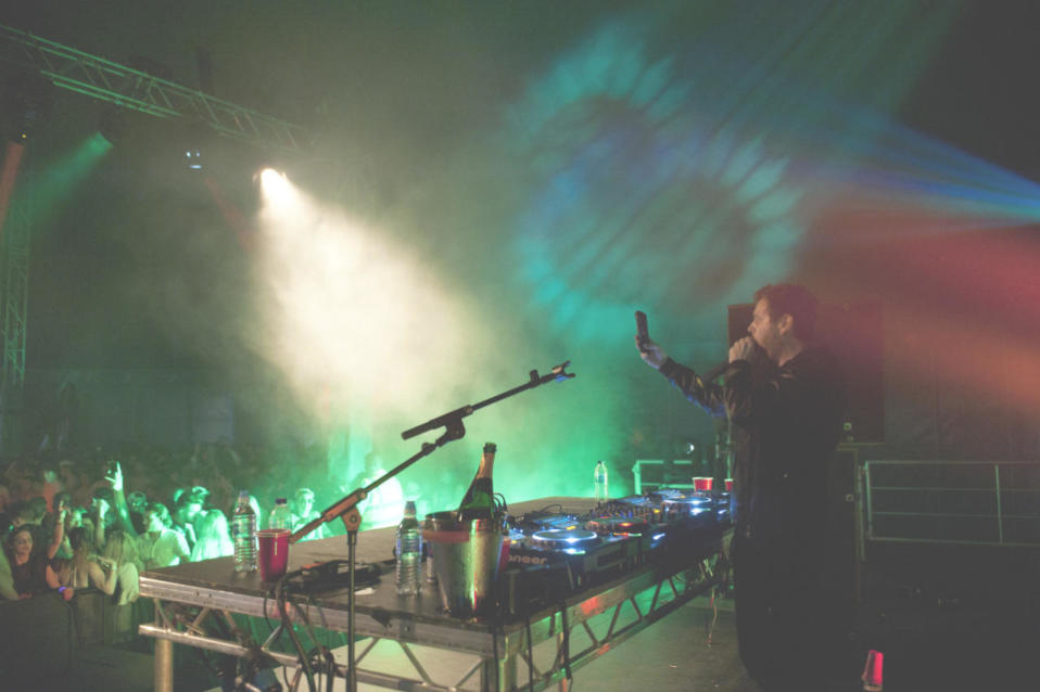 Mike Skinner….and a cheeky bottle of champs