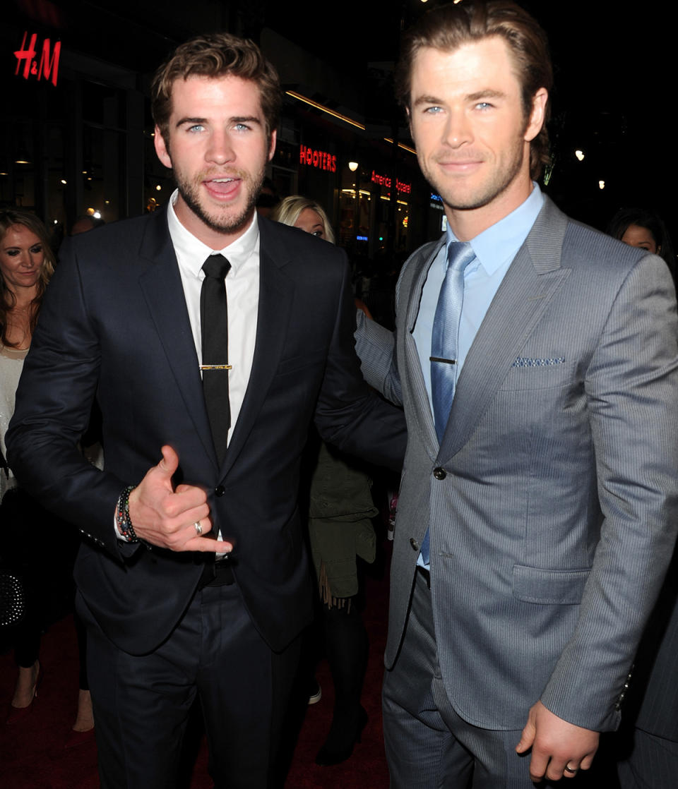 Chris Hemsworth and Liam Hemsworth at the Met Gala